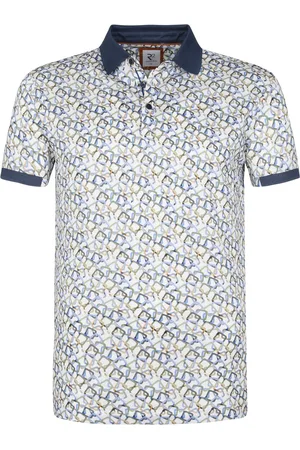 R2 Amsterdam R2 Poloshirt Pique Print Multicolour