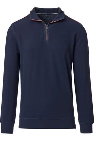 Casa Moda Half Zip Sweat Navy
