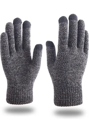 Merkloos Winter gebreide handschoenen - warme en dikke touchscreen handschoenen - heren en dames fluwelen en dikke handschoenen - gebreide stretch handschoenen - geschikt voor fietsen, motoren, sporten en wandelen
