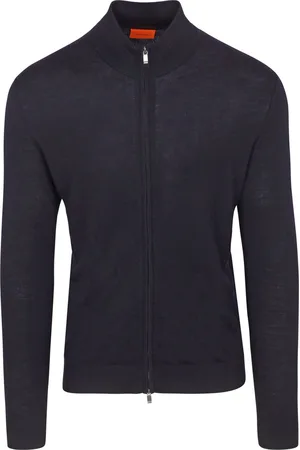 Suitable Cardigan Merino Navy