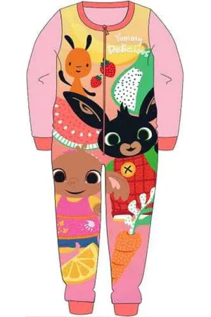 Bunny Onesie - maat 104/110 - Bing pyjama huispak - roze