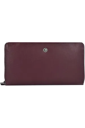 Greenburry Sponsachtige portefeuille leer 19 cm