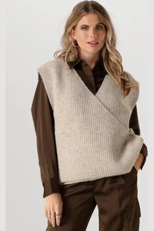 ANOTHER LABEL Billie Knitted Vest Truien & vesten Dames - Sweater - Hoodie - Vest-