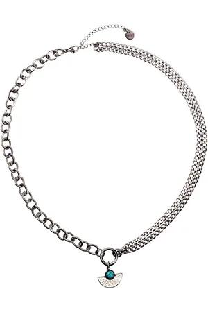 esde2 60cm Ketting met Hanger Dames - RVS - Halsketting van Cubaanse Ketting en Ovale Schakelketting
