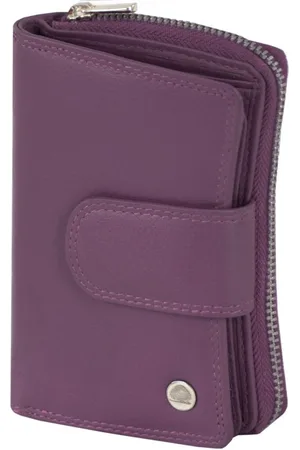 Greenburry Sponsachtig portefeuille leer 8,5 cm