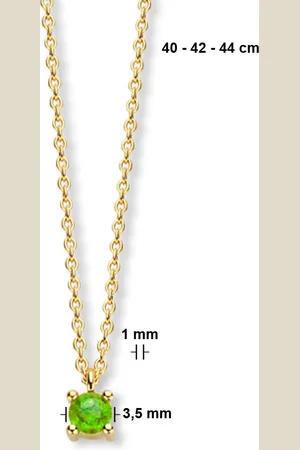 Sense Jewelry Collier Met Geboortesteen 40 - 42 - 44 Cm