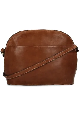 Manfield Leren schoudertas