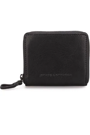 Spikes&Sparrow Leren RFID Portemonnee - Indiana - Zwart