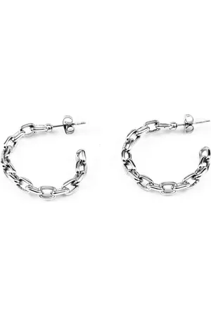 Dottilove Ø28mm Kettingschakel Oorringen - Stalen Dames Oorbellen - Plated