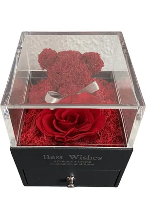 Merkloos Jewelry Rose Box - Geschenk - Valentijn - Valentijn Cadeautje Voor Haar - Valentijnsdag - Valentijn Cadeautje Vrouw