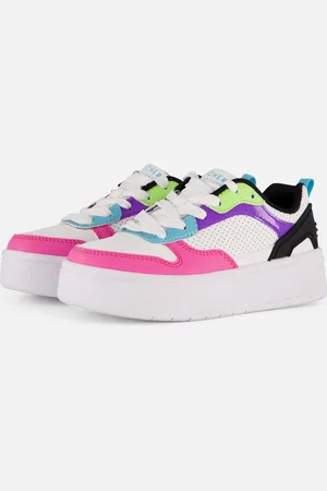 Skechers Court High - Classic Crush Unisex Sneakers - /Zwart/Multicolour