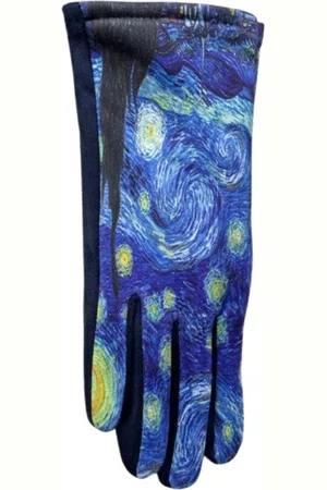 Merkloos Zachte handschoen dames - Sterrennacht - Van Gogh - One size