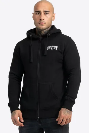 Benlee Chest Logo Kapuzensweatjacke mit Reißverschluss schmale Passform -L