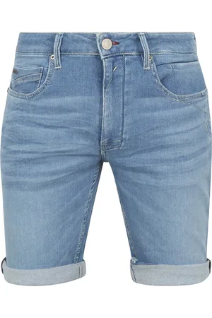 No Excess Denim Short Lichtblauw