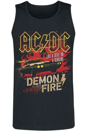 AC/DC Demon Fire Tanktop XL Katoen Heren - Band merch, Bands