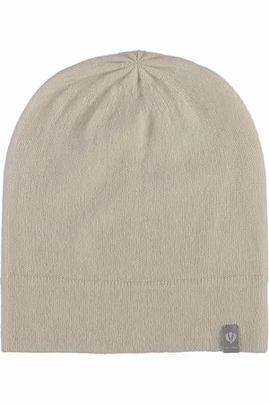 Fraas Dop Pure Cashmere Knit Hat Wit