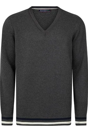 Felix Hardy V-Neck Sweater - V Trui - 100% Katoen Heren - S