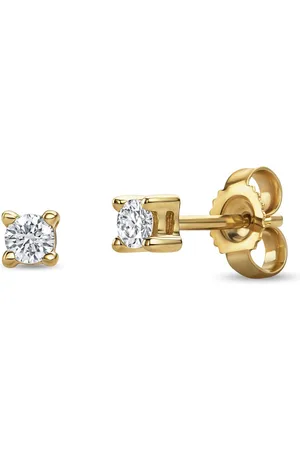Miore 14Kt Gouden Diamanten Oorbellen Knopjes -dames- Allergeenvrij