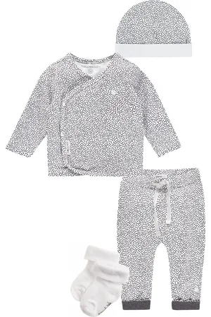 Noppies Kledingset - Broek Kirsten met stip - Shirt Hannah - Muts - 1 paar sokken