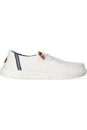 Hey dude Wendy Washed Canvas Dames Instapper White
