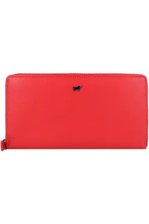 Braun büffel Braun Büffel Leren Portemonnee Anna RFID 16CS Zip Around Wallet Rood