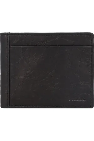 Fossil Leren Kaarthouder Neel Bifold With Flip ID Zwart
