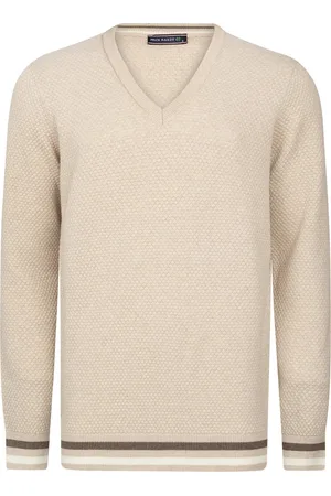 Felix Hardy V-Neck Sweater - V Trui - 100% Katoen Heren - M