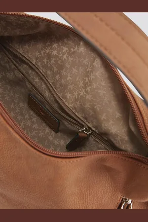TOM TAILOR Handtas Schoudertas Caia Hobo Bag Bruine