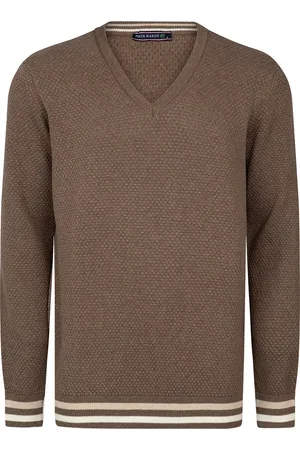 Felix Hardy V-Neck Sweater - V Trui - 100% Katoen Heren - 2Xl