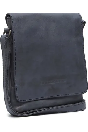 Chesterfield Leren Schoudertas Navy Duncan
