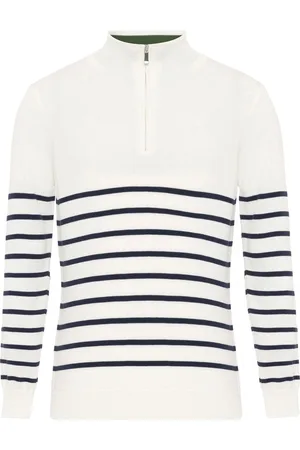 Felix Hardy Trui Met Halve Rits - Sweater - Schipperstrui Met Rits - 100% Katoen Dames - S