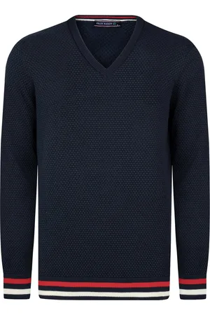 Felix Hardy V-Neck Sweater - V Trui - 100% Katoen Heren - S