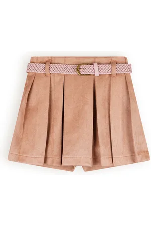 NoNo Meisjes broek / rok suede met riem - Sella