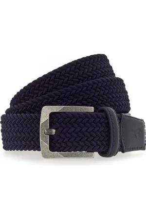 Mustang Riem Woven Belt W130 Donkerblauw