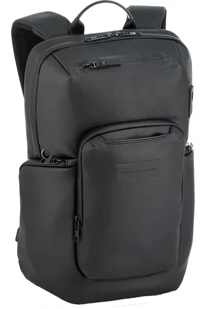 Porsche Design Vrije tijd rugzak Rugzak met laptopvak Urban Eco Backpack Leather Zwart