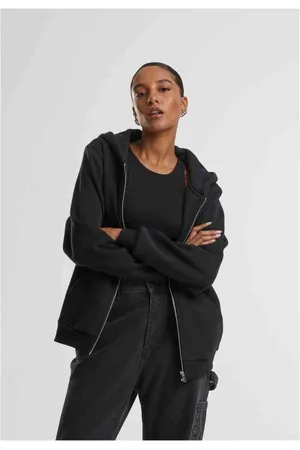 Urban classics Fluffy Vest met capuchon - XS