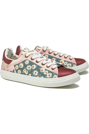 Goby Daisy Warhol Sneakers - Damessneakers - Handmade - Bloemenprint