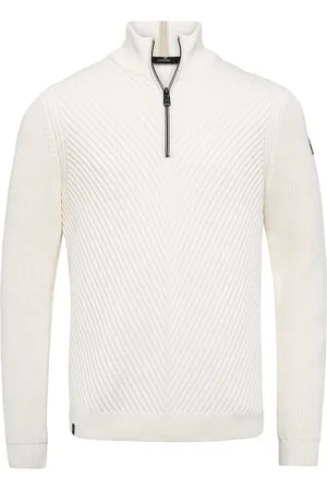 Vanguard Trui Half Zip Off-White