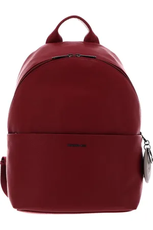 Mandarina Duck Leren Rugzak met laptopvak Mellow Leather Backpack Rood