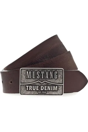 Mustang Leren Riem Men Leather Belt W105 Bruine