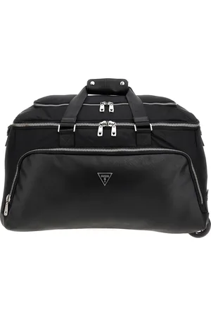 Guess Reistas Trolley Bologna Wheeled Duffel Bag Zwart 57cm