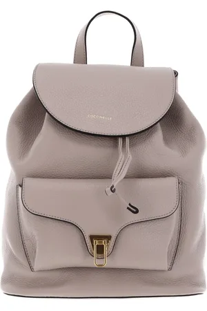 Coccinelle Leren Vrije tijd rugzak Rugzak Beat Soft Backpack Beige