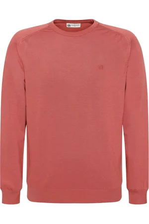 Gabbiano Trui Essential Knitted Trui 614570 4000 Deep Coral Mannen