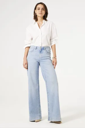 Garcia Celia Wide Dames Wide Fit Jeans Blauw