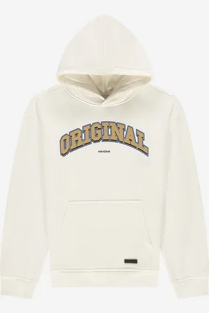 Nik & Nik Jongens Hoodie - Original - Off wit