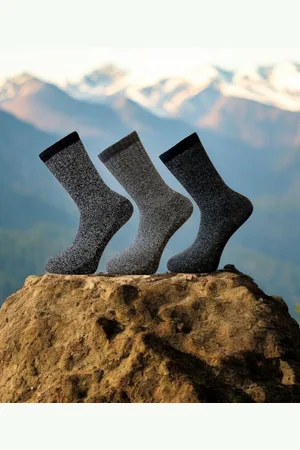 Merkloos Outdoor Sokken - Wandel Sokken Boot Sokken Thermo Sokken Extra Sterk 3 Pack