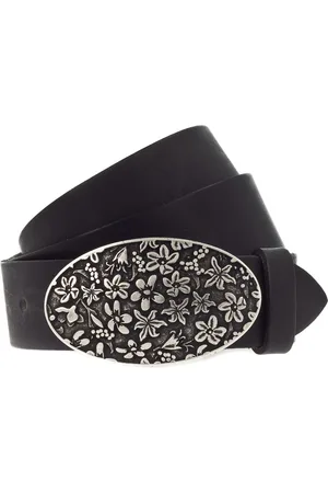 Mustang Leren Riem Leather Belt W120 Zwart