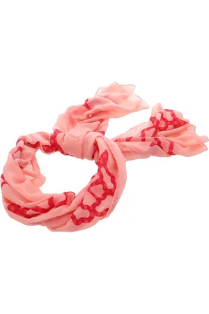 Guess Sjaal Peony Sestri Logo Scarf 80X190 Koraalrood