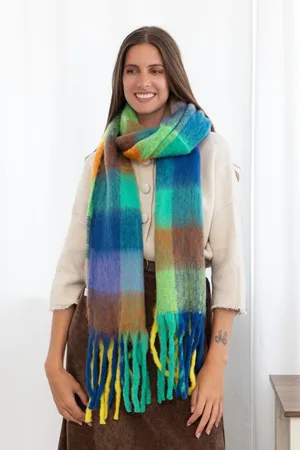 Merkloos Sjaal dames - sjaal dames winter - warme wintersjaal - omslagdoek - 250 cm