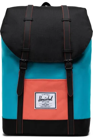 Herschel Vrije tijd rugzak Schoolrugzak met laptopvak Retreat Backpack 19,5L Zwart Turquoise